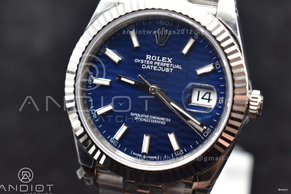 1:1 VS 904L DateJust SS Blue VSF 126334 Bracelet Fashionable Dial Best Jubilee Checked 617 41 Edition on 0704